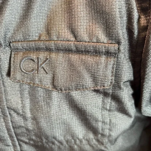 Calvin Klein winter Scuba black Jacket like New. Lined gray fleece. Extra warm - Picture 9 of 16